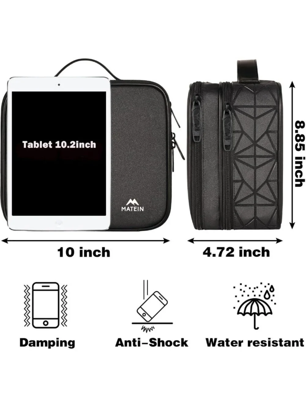 Travel Tech Organizer Bag | Waterproof Cord Storage Case, Double Layer